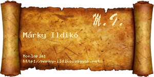 Márky Ildikó névjegykártya