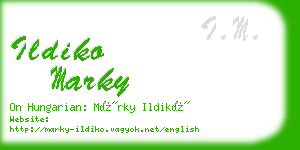 ildiko marky business card